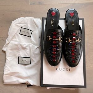 Gucci slides with crystals